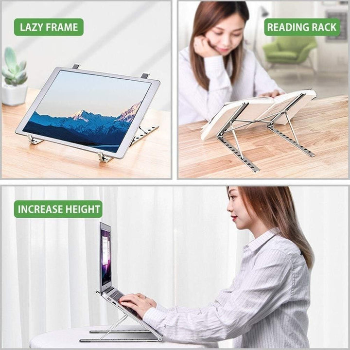 Soporte para ordenador y Tablet de Aleación de Aluminio – Plegable y Ajustable